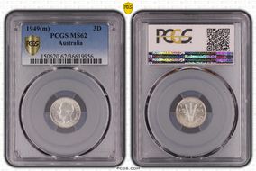 1949(m) 3D KM-44  Ag MS62