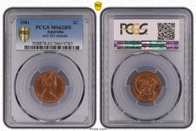 1981 2C w/o SD initials MS62BN