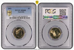 2002 $2 MS68