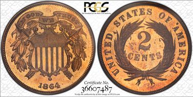 1864 2C Small Motto PR64RD
