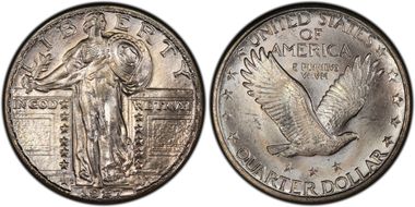 1927-D 25C MS66FH
