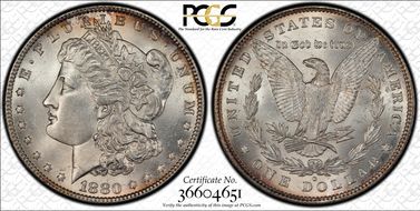 1880-O $1 VAM 21 Checkmark MS64