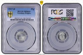 1917-D Pfg MS64+