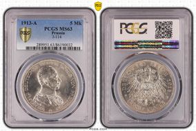 1913-A 5 Mk J-114 MS63