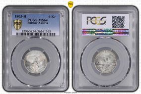 1803-H 6 Kr MS64