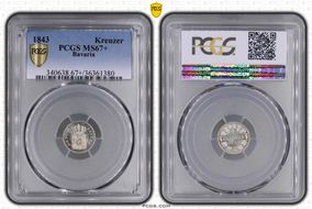 1843 Kreuzer MS67+