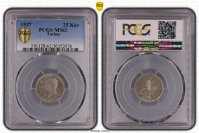 1937 25 Kur MS62