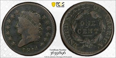 1814 1C Plain 4 F12BN