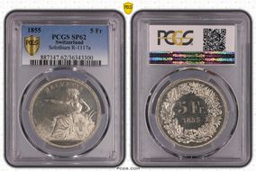 1855 5 Fr Solothurn R-1117a SP62