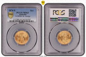 1876-S Sov S-3858A St. George MS63