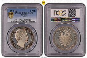1875-D 5 Mk J-42 PR65CAM
