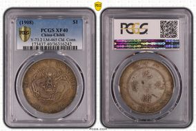 (1908)34 $1 LM-465 Cld. Conn. XF40