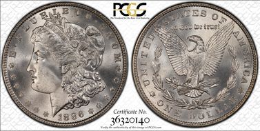 1886 $1 MS67+