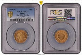 1896-A 20 Fr Gad-1063 F-533 Torche MS62+