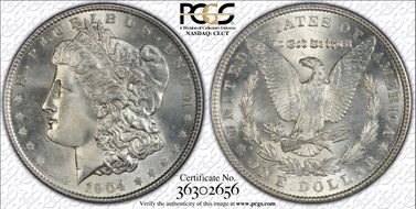 1904 $1 MS66
