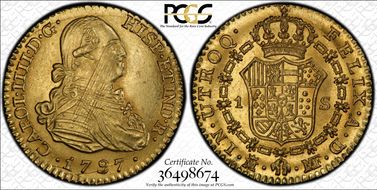 1797-M MF Escudo Calico-1115 MS63