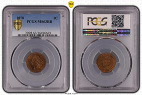 1870 1C MS63RB