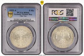 1932-A 5 Mk Oak Tree J-331 MS64