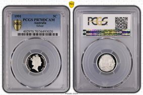 1991 5C Silver PR70DCAM