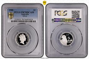 1988 $2 Silver PR70DCAM