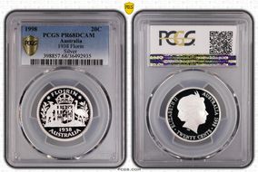 1998 20C 1938 Florin Silver PR68DCAM