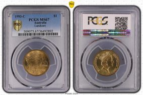 1993-C $1 Landcare MS67