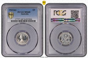 1962(m) 6D KM-58  Ag MS68