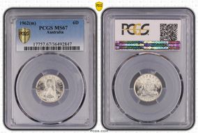 1962(m) 6D KM-58  Ag MS67