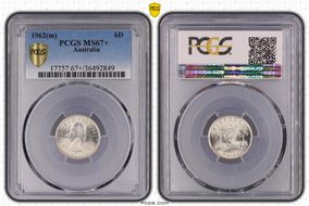 1962(m) 6D KM-58  Ag MS67+