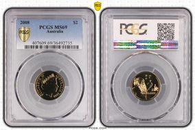 2008 $2 MS69