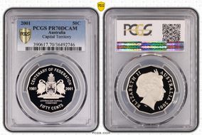 2001 50C Capital Territory PR70DCAM