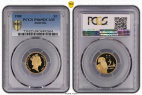 1988 $2 PR69DCAM