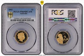 2002 $2 PR69DCAM