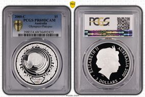 2000-C $5 Olympic - Platypus PR69DCAM