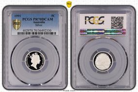 1991 5C Silver PR70DCAM