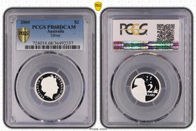 2005 $2 Silver PR68DCAM
