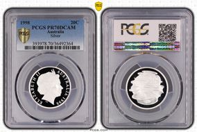 1998 20C Silver PR70DCAM