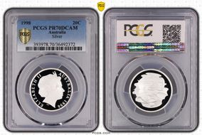 1998 20C Silver PR70DCAM