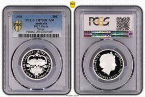 1998 20C 1927 Florin Ag PR70DCAM