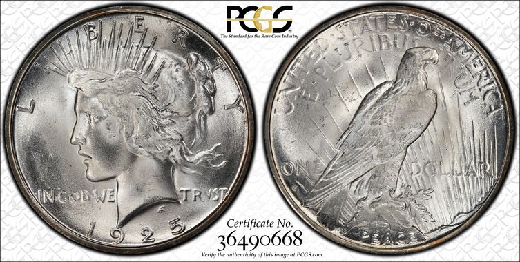 Cert 36490668 - Coin Image