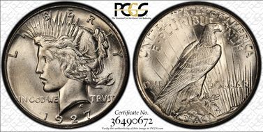 1927 $1 MS65+