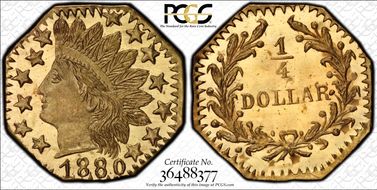 1880 25C BG-799K MS67PL