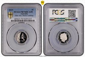2019 5C 50th Ann. Moon Landing PR70DCAM