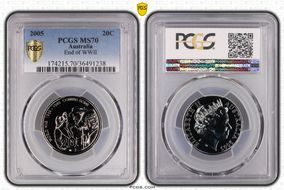 2005 20C End of WWII MS70