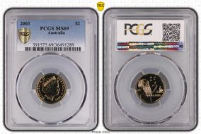 2003 $2 MS69
