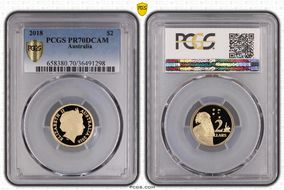 2018 $2 30th Anniversary Designed by Ian Rank-Broadley Effigy PR70DCAM