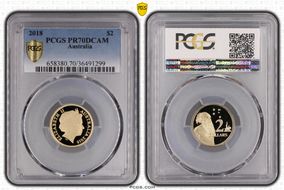 2018 $2 30th Anniversary Designed by Ian Rank-Broadley Effigy PR70DCAM