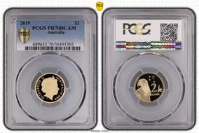 2019 $2 PR70DCAM