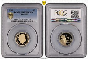 2019 $2 PR70DCAM