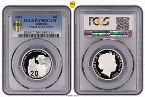 2005 20C End of WWII Silver PR70DCAM